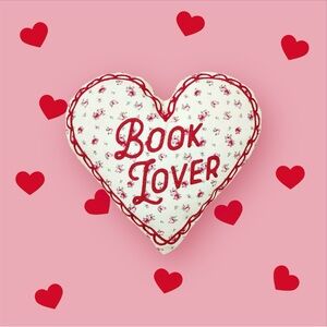 Barnes & Noble Book Lover Heart Pillow